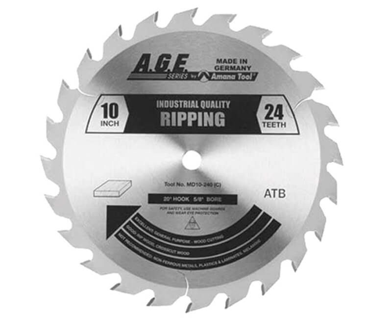 10" Heavy Duty Ripping Blade - 24 Teeth