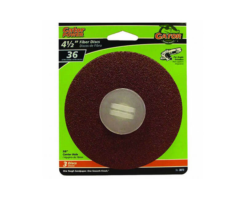 4 1/2" Aluminum Oxide Fiber Disc - 36 Grit