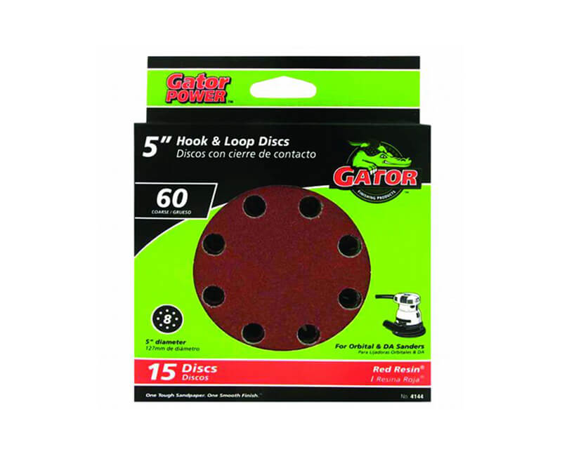 8 Hole Hook And Loop Sanding Discs - Coarse 15 Pack