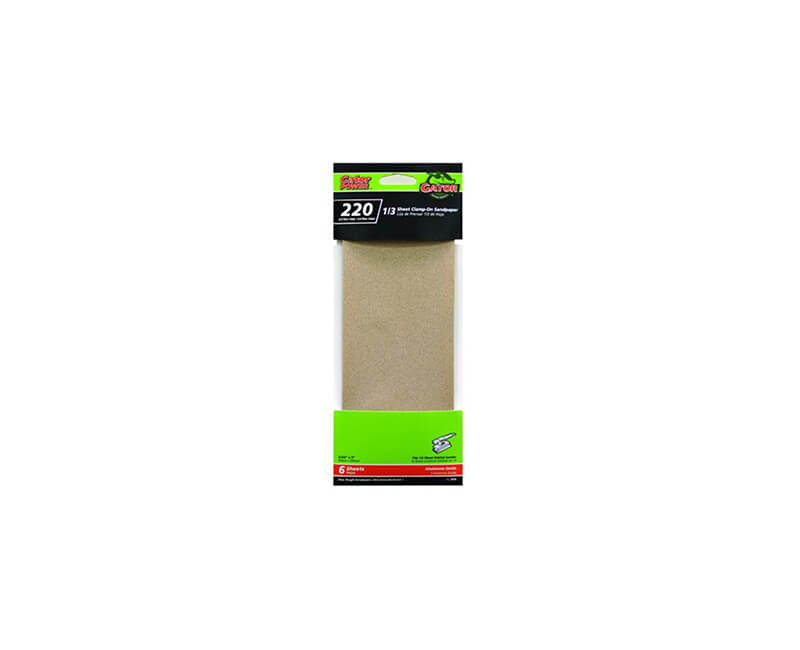 3 2/3"x9" Aluminum Oxide Sandpaper - 220 Grit