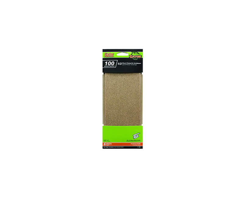 3 2/3"x9" Aluminum Oxide Sandpaper - 100 Grit