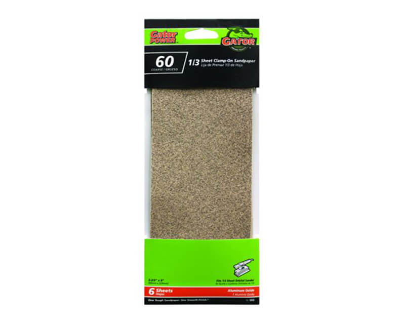 3 2/3"x9" Aluminum Oxide Sandpaper - 60 Grit