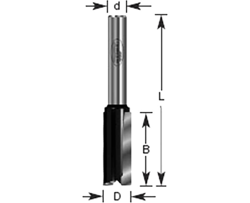 3/16"x3/4" Straight Plunge Router Bit