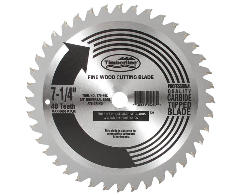 7 1/4"x 40 Teeth Contractor Saw Blade