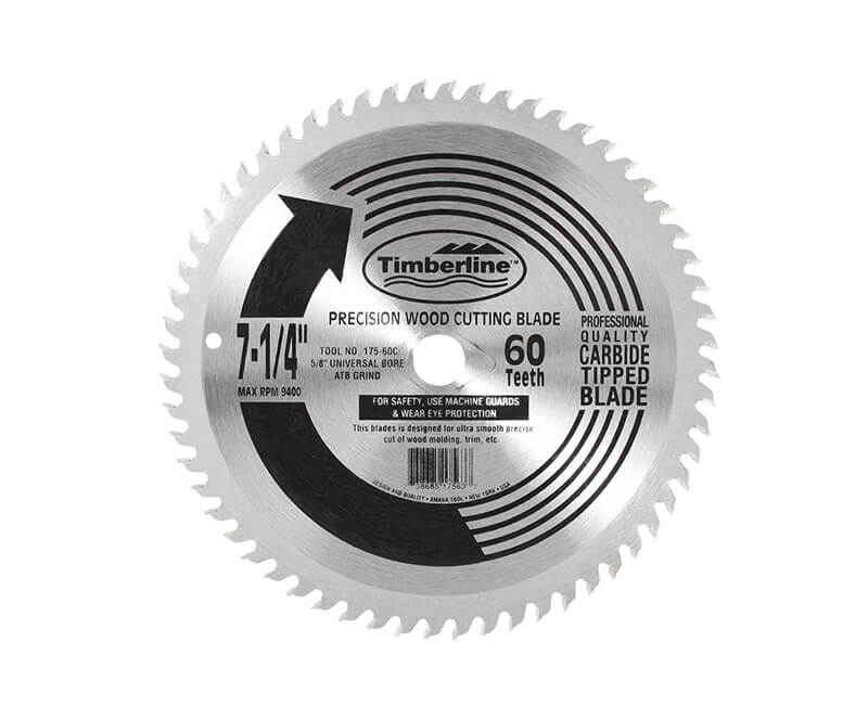 7 1/4"x 60 Teeth Contractor Saw Blade - Bulk