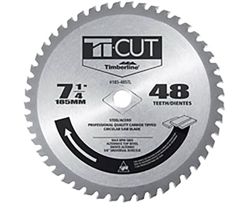 7 1/4" Ti-Cut Steel Saw Blade - 48 Teeth