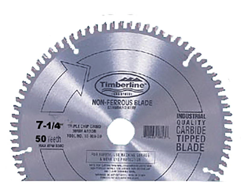 7 1/4" Non Ferrous Cutting Blade - 50 Teeth