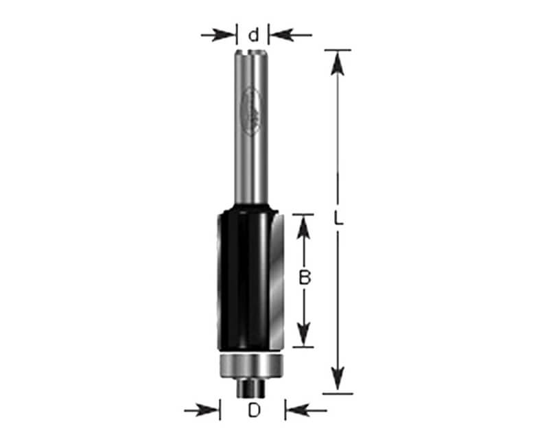 1/2"x1/2 Flush Trim Router Bit