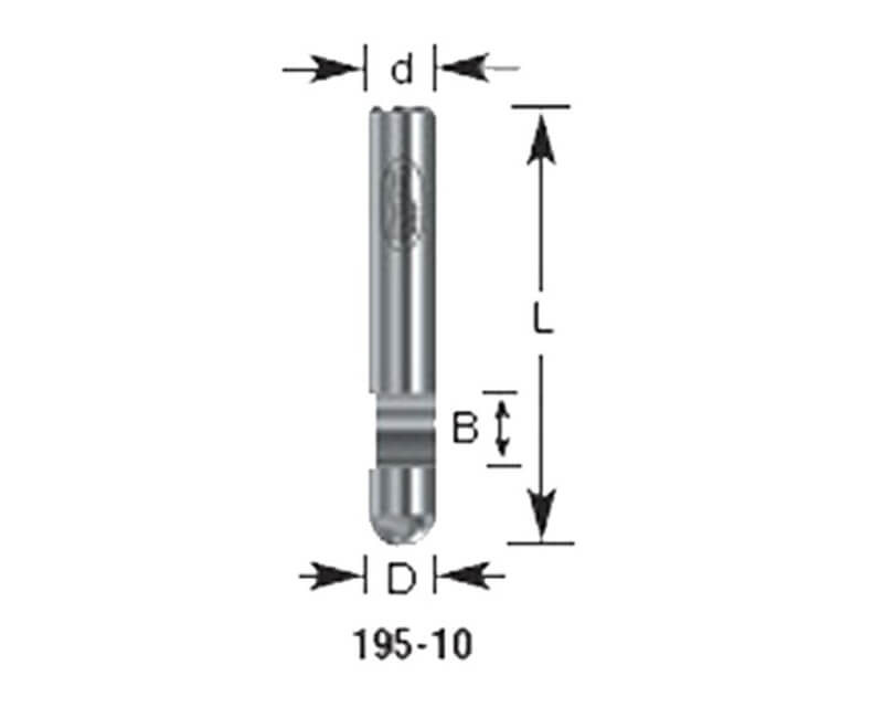 1/4"x1/4" Flush Panel Pilot Bit