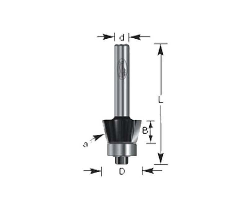 15 Degree Bevel Trim Router Bit