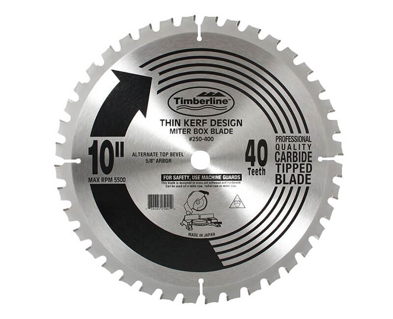 10"x 40 Teeth Thin Kerf Saw Blade