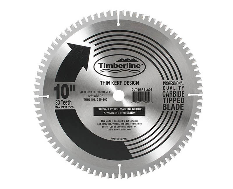 10"x 80 Teeth Thin Kerf Saw Blade