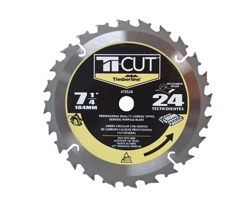 7 1/4" Ti-Cut Saw Blade - 24 Teeth