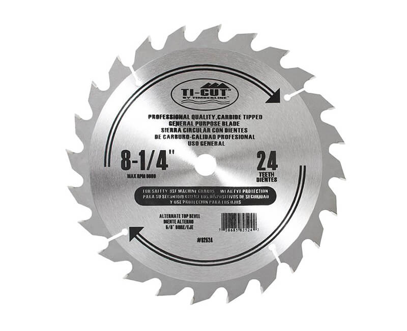 8 1/4" Ti-Cut Saw Blade - 24 Teeth