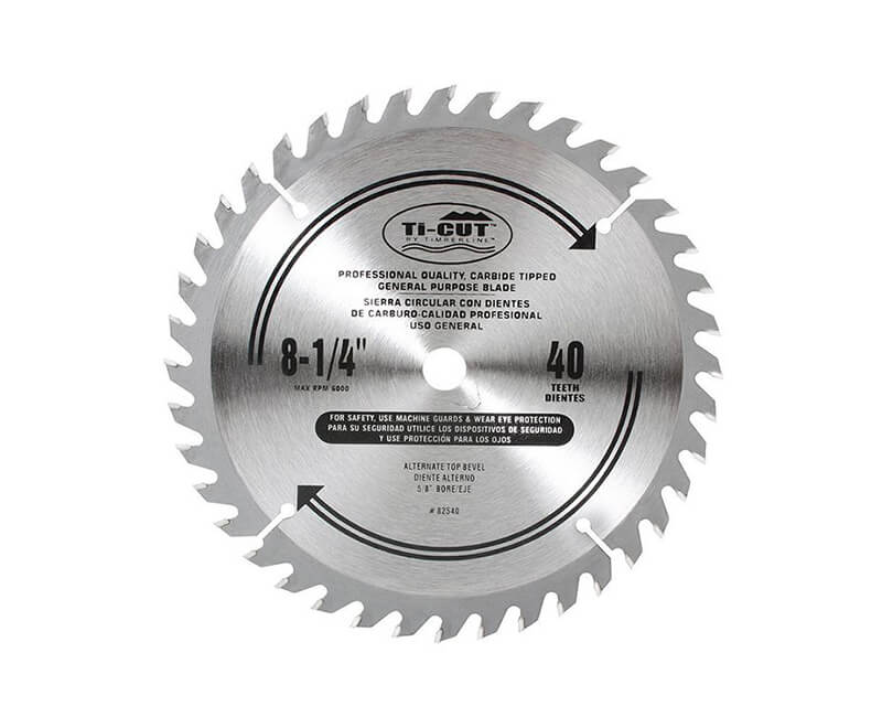 8 1/4" Ti-Cut Saw Blade - 40 Teeth