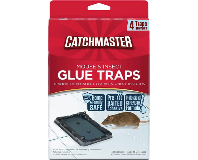 Mouse & Insect Glue Traps - 4 Pack