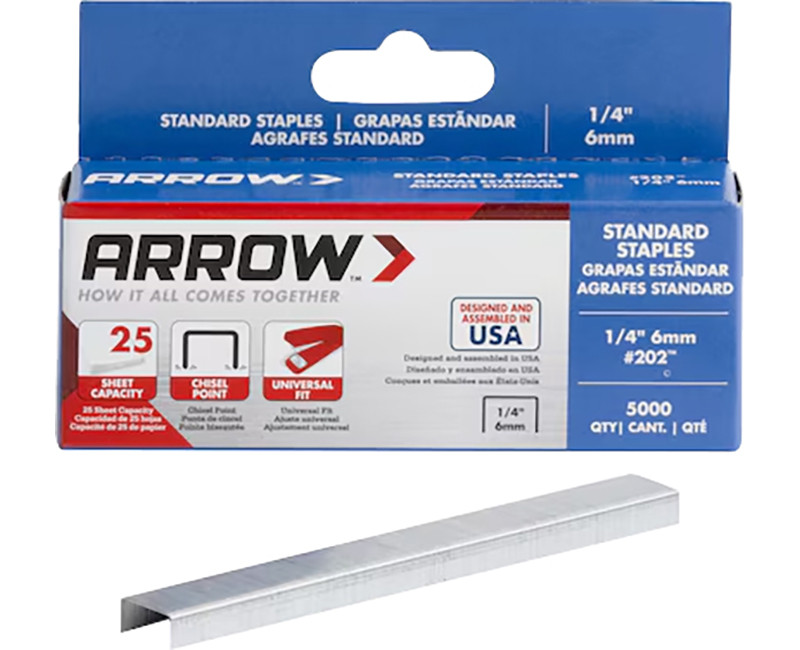 STANDARD OFFICE STAPLES, 5000 PACK