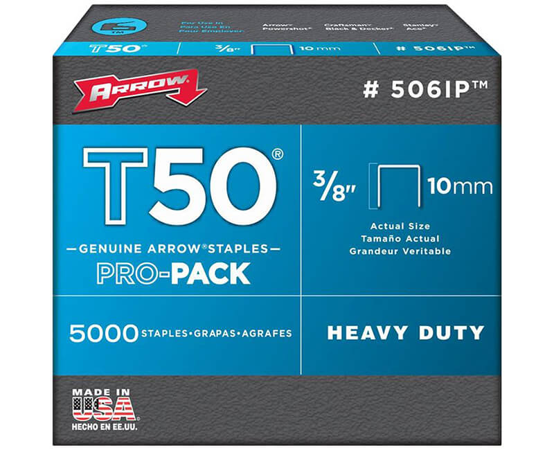 3/8" T50 Staples - Bulk 5000 Per Box