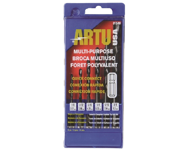 SIX PIECE QUICK CONNECT DRILL BIT SET