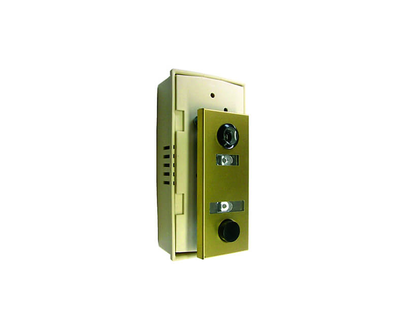 Gold Lacquer Finish Door Chime With Viewer