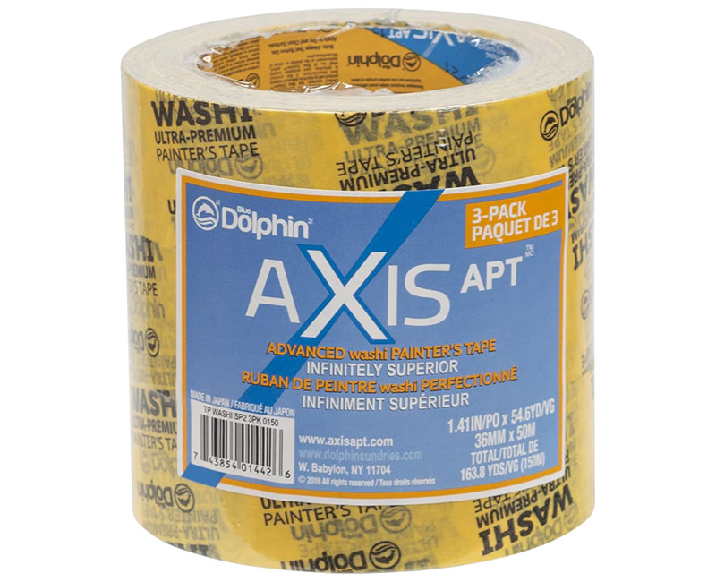 3 PK - 1.5" X 60 YDS AXIS ADVANCED WASHI PAINTER'S TAPE