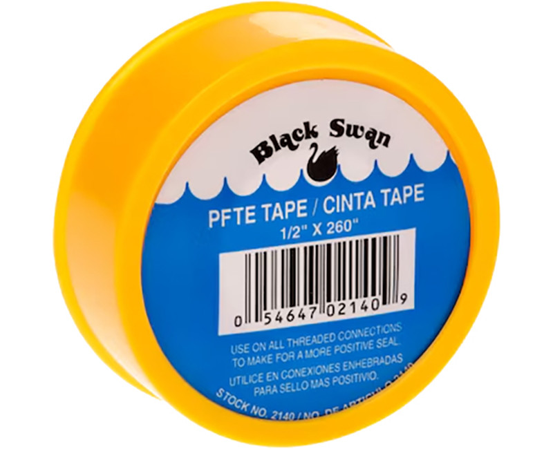 PTFE Tape (Yellow), Gas Line, 1/2" x 260"