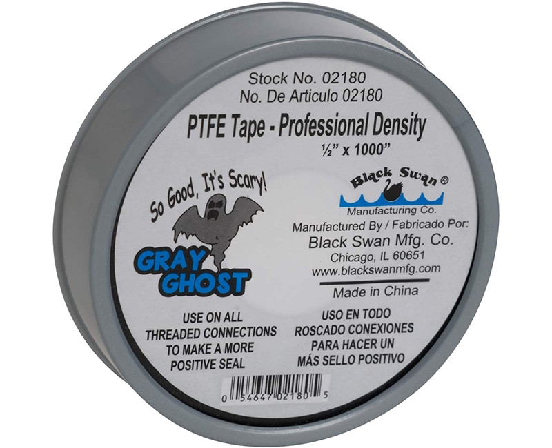 PRO High Density PTFE Tape (Silver), 1/2" x 1,000 Ft.
