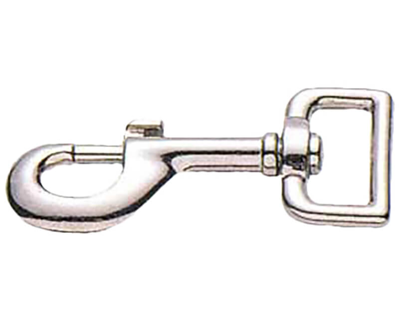 1" Harness Swivel Eye Bolt Snap - Nickel