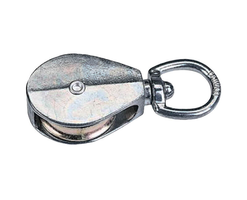 3/4" Swivel Eye Pulley - Nickel