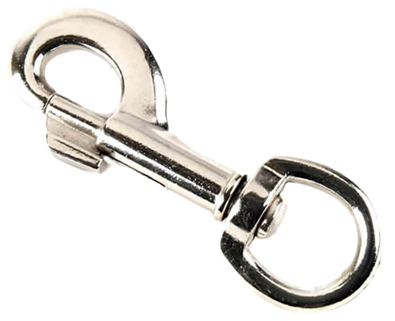 5/8" Fixed Eye Bolt Snap - Nickel