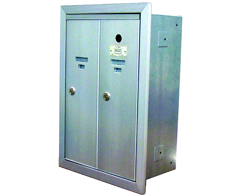 Not Approved Aluminum Mailbox With Buttons - 2 Gang