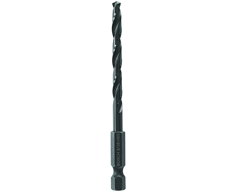 3/16" Impact Black Oxide Drill Bit CD