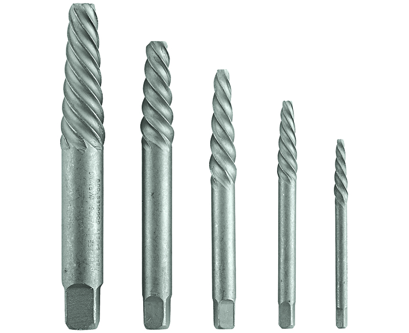 Spiral Screw Extractor Set CD - 5 Pieces