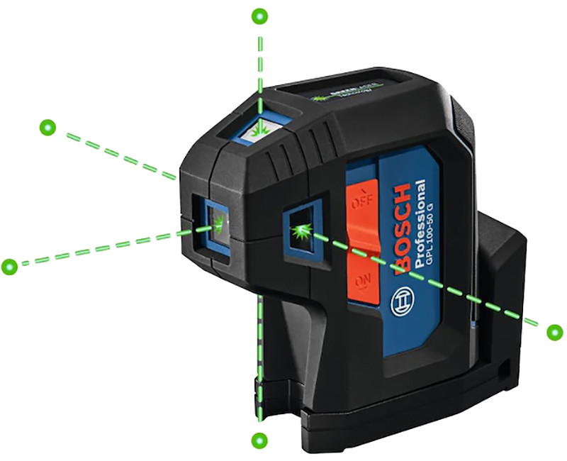 GREEN 5 POINT DOT LASER LEVEL