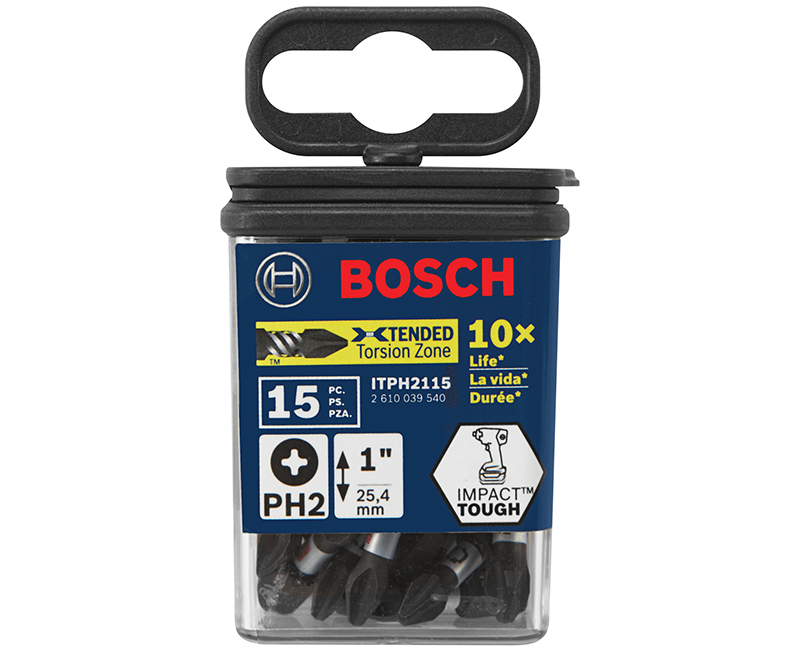 1" Impact Tough Phillips #2 - 15 Pack