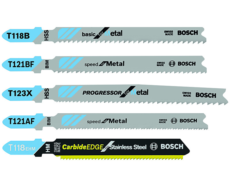 5 PIECE PRO-METAL T-SHANK JIG SAW BLADE SET