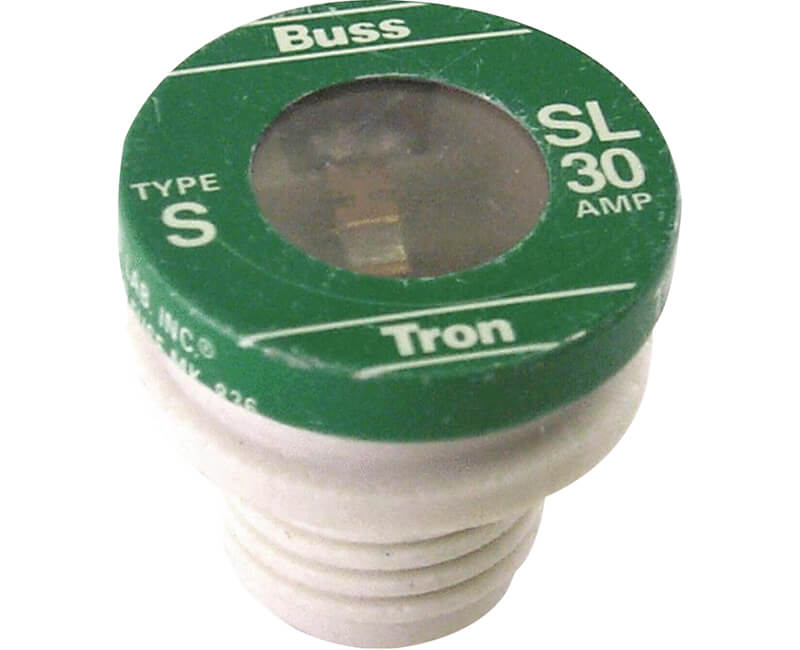 30 AMP Rejection Base Plug Fuse - 3/Card