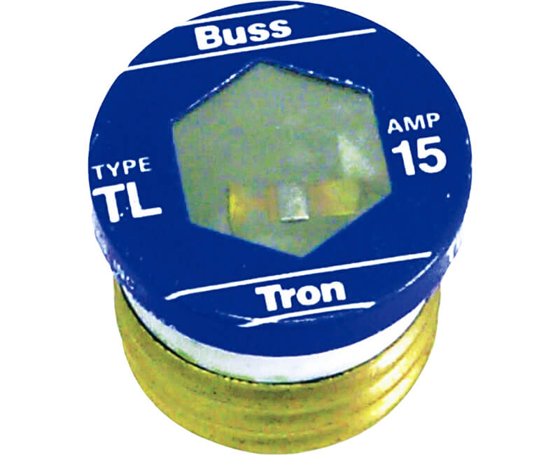 15 AMP Edison Base Plug Fuse - 3/Card