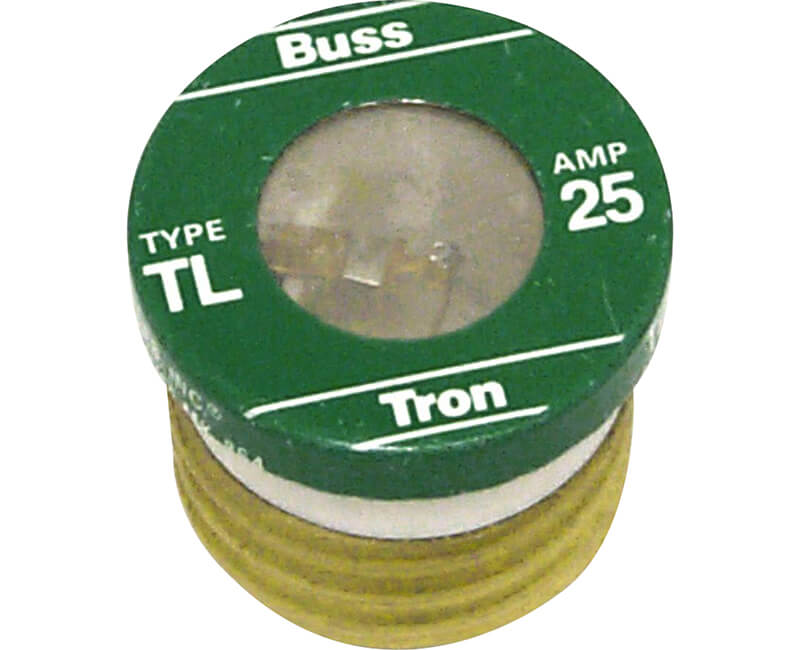 25 AMP Edison Base Plug Fuse - 3/Card