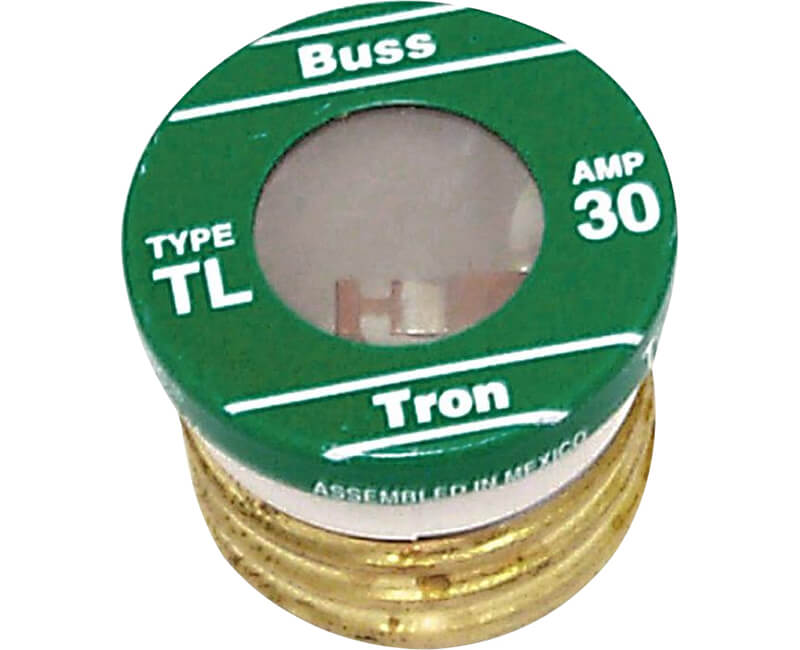 30 AMP Edison Base Plug Fuse - 4/Box
