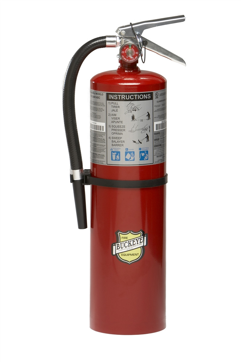 10 LB ABC RECHARGEABLE FIRE EXTINGUISHER WALL MOUNT