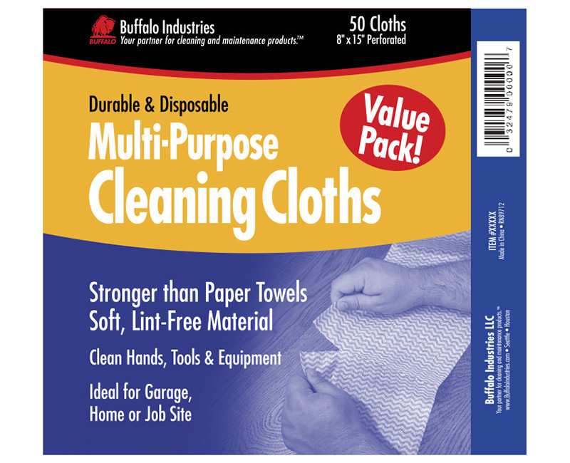 MULTI-PURPOSE CLEANING CLOTHS 50 SHEET ROLL