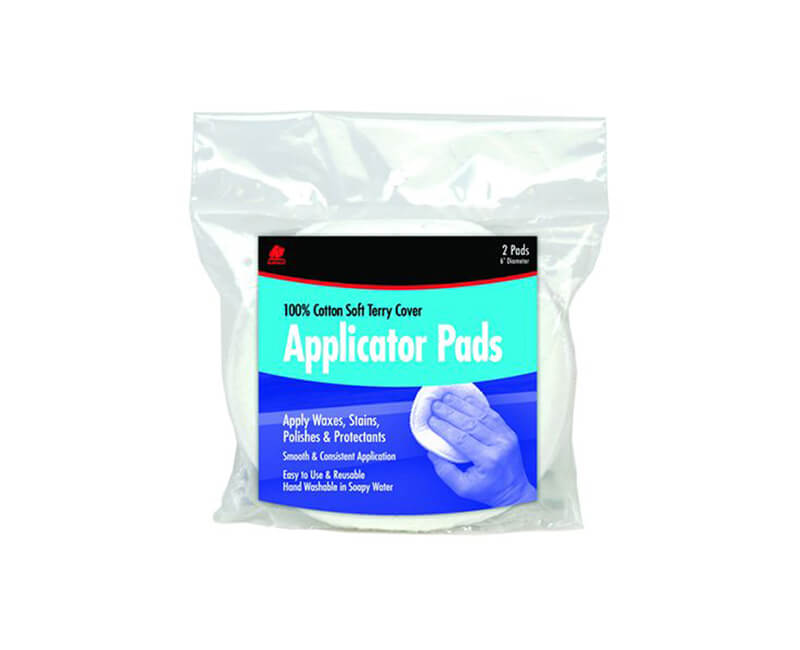 5" Diameter Soft Terry Applicator Pads - 2 Per Pack