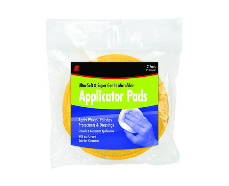 6" Diameter Ultra Soft Applicator Pads - 2 Per Pack