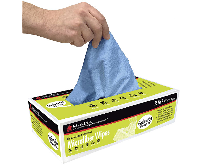 MICROFIBER WIPES, 25PK DISPENSER BOX