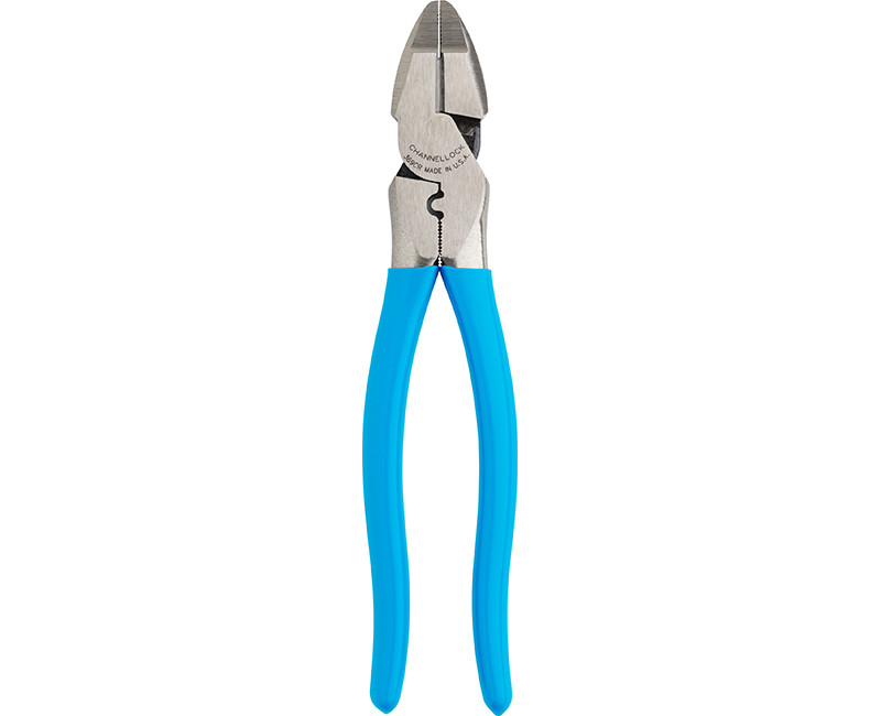 9.5" ROUND NOSE LINESMAN PLIER W/ CRIMPER XLT