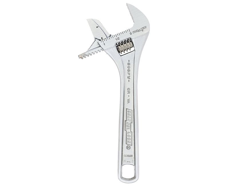 6" Adjustable Wrench Reversible Jaw Wide - Chrome