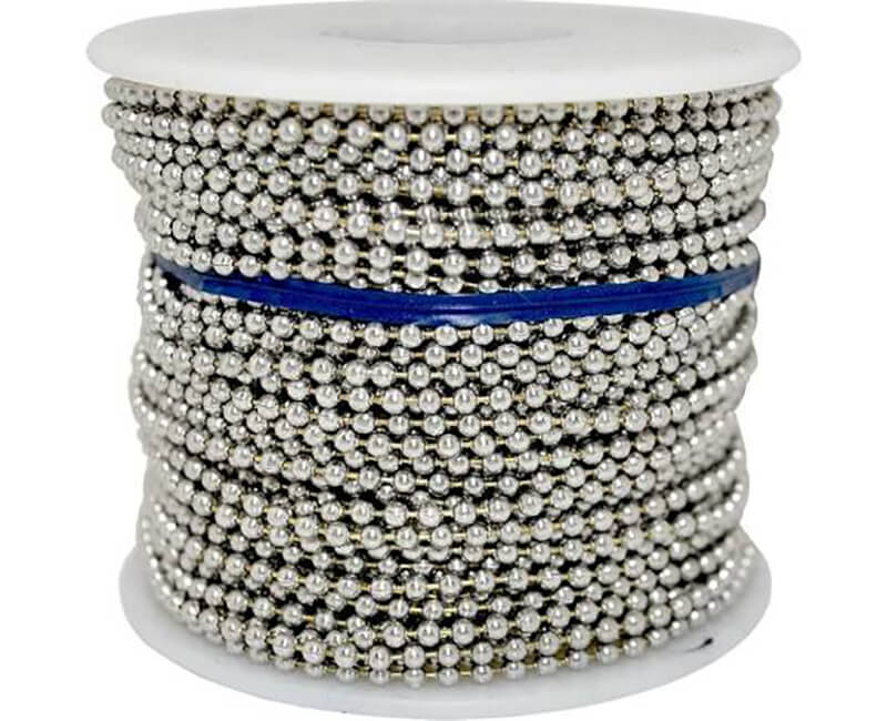 #10 Nickel Plated Ball Chain - 100' Reel