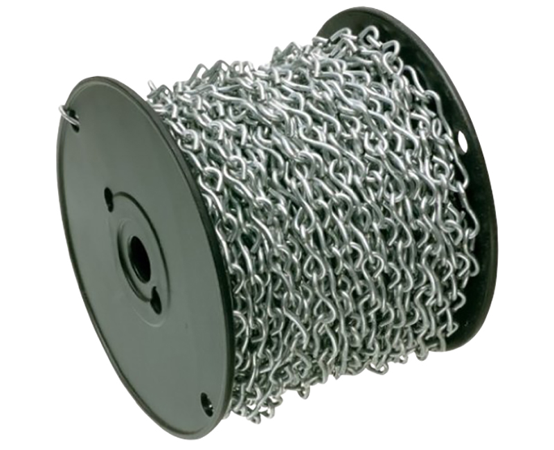 #12 Zinc Plated Single Jack Chain - 100' Reel