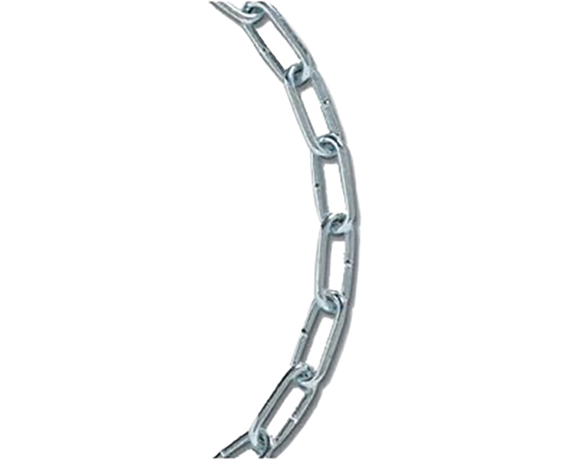 2/0 Zinc Plated Straight Link Coil Chain - 125' Reel
